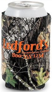 Promotional Can Holders: Neoprene Trademark Camo Insulators
